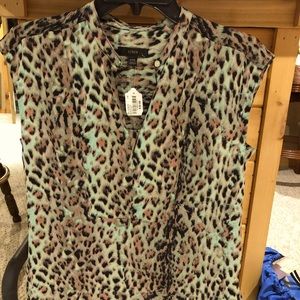 J.Crew animal print XXS top never been worn!